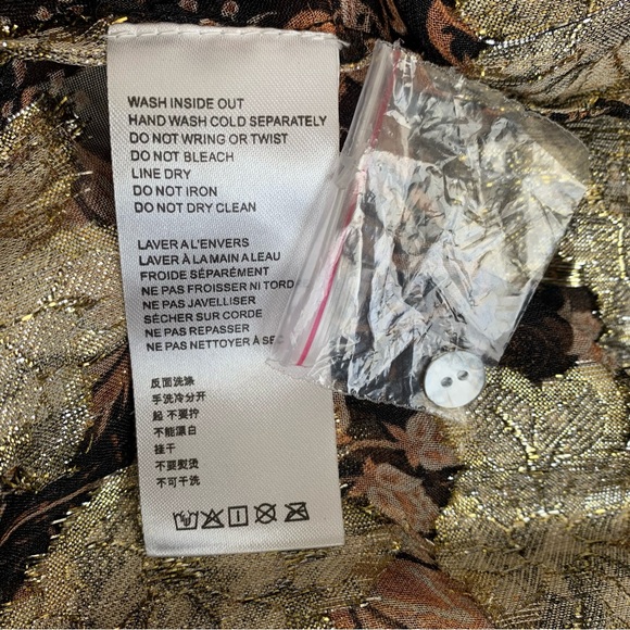 NWOT Free People Scorpion Sheer Blouse Size XS - Picture 14 of 15